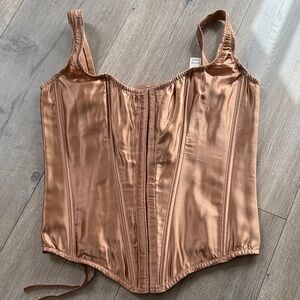 NWT Victoria Secret Silk Lace Up Corset